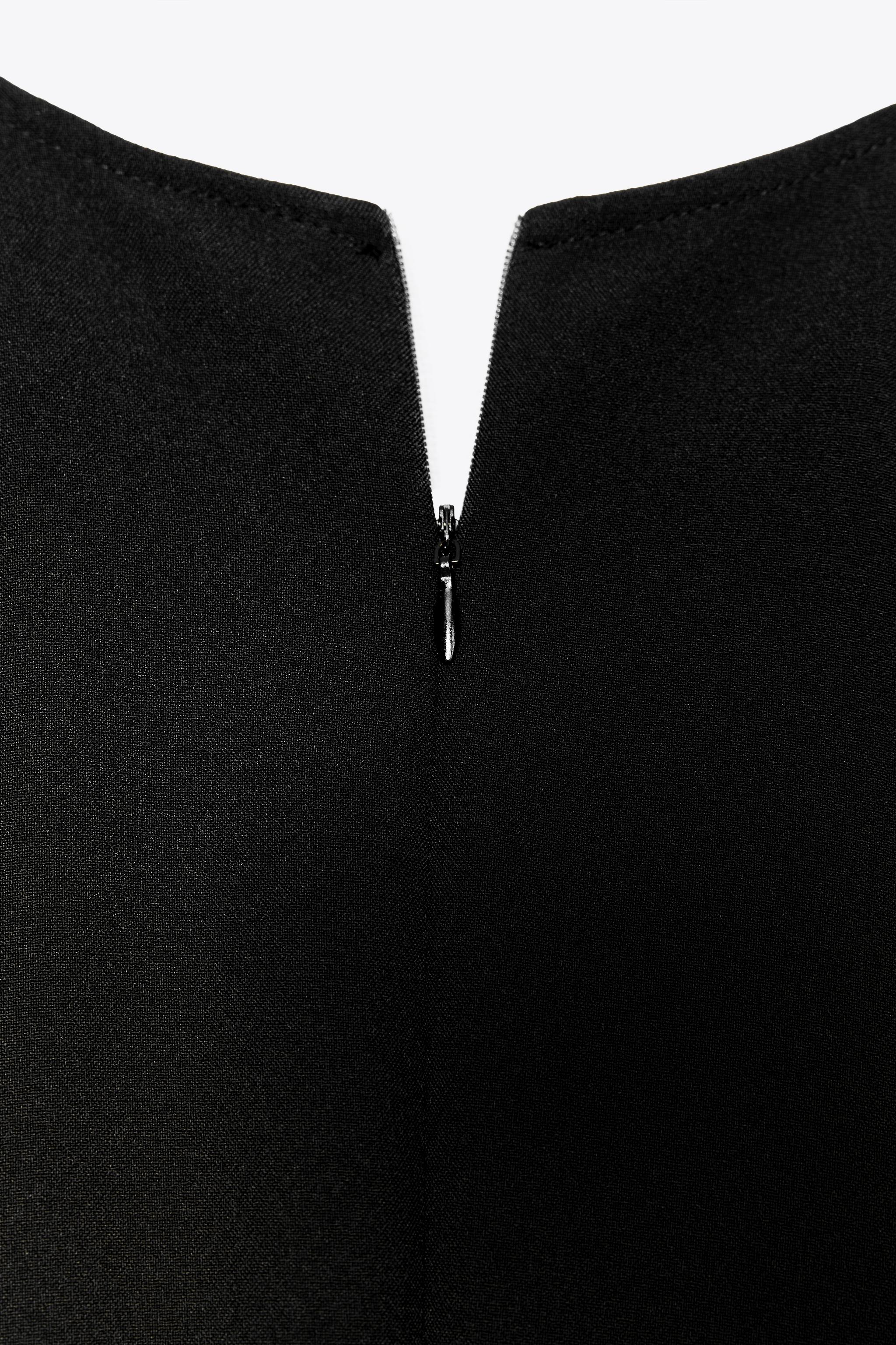 BELTED CREPE MIDI DRESS